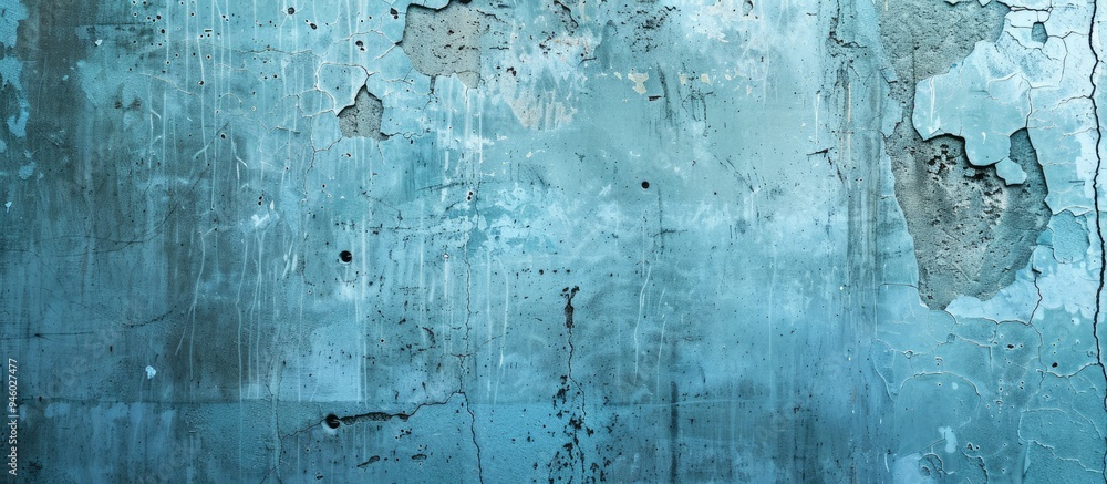 Poster light blue textured background of a cement wall. copy space image. place for adding text and design