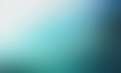 Obraz premium Subtle grainy texture on a turquoise and white gradient background