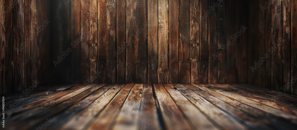 Poster wooden backdrop. copy space image. place for adding text and design