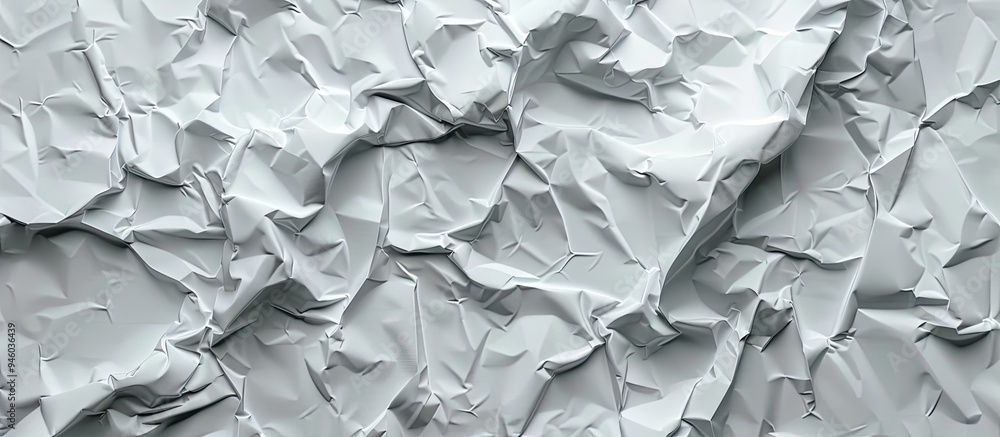 Poster crumpled texture background in grey paper. copy space image. place for adding text and design
