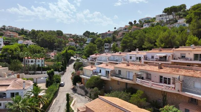 Le ville di Cap Negre, Alicante, Spagna. costa di Jabea
Vista aerea della Costa Blanca a nord di Alicante.
