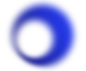 Blue circle gradient shape with grain texture