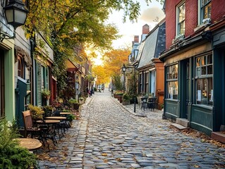 Fototapeta premium street in the town