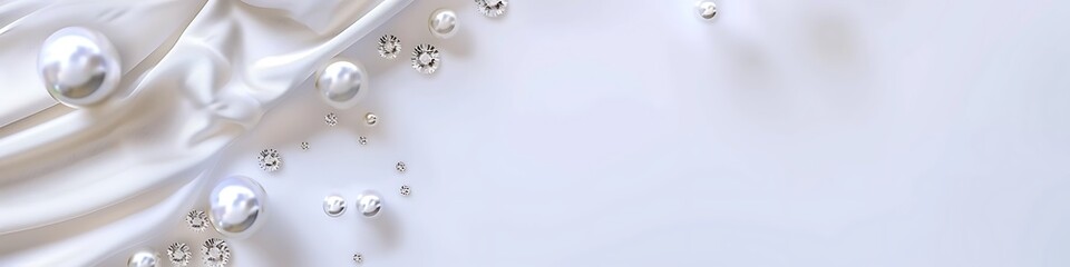 Pearl white abstract backdrop with minimalist elements and clean aesthetics, symbolizing purity and elegance.
