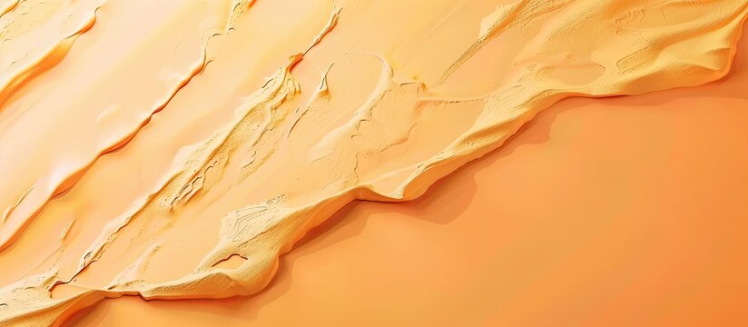 Abstract orange backdrop Orange hued texture Pastel shades. Copy space image. Place for adding text and design