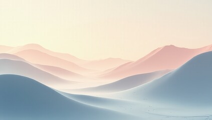 Subtle Pastel Landscape