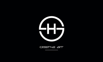 HS, SH, H, S abstract letters logo monogram
