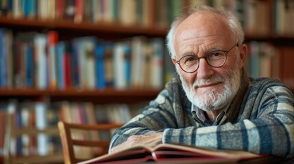 A mature adult embracing lifelong learning, studying with enthusiasm and commitment to personal and professional growth