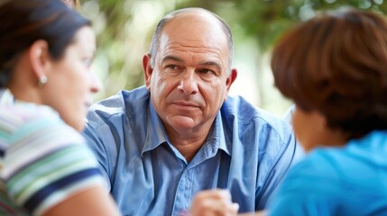 An adult participating in a study group, engaging in lively discussions and collaborative problem-solving with peers