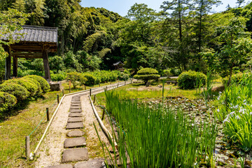 Gesshoji Temple, also called The temple of Moonlight, family temple of Matsudaira clan, in Matsue, Shimane prefecture, Japan