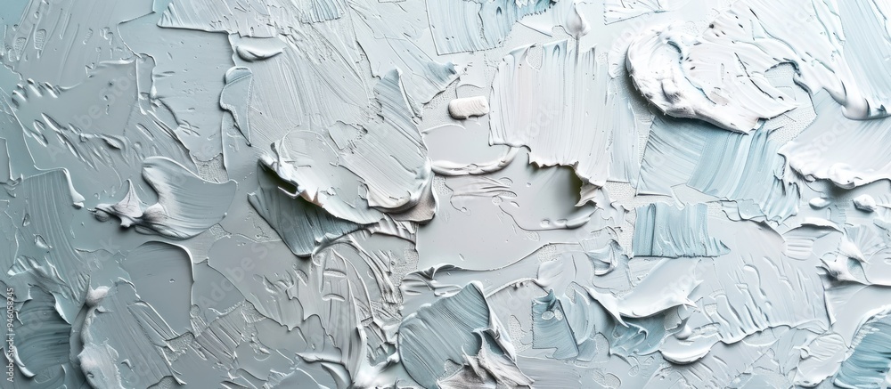 Poster the wall s plaster texture features rough strokes created with a palette knife with paint on the sur