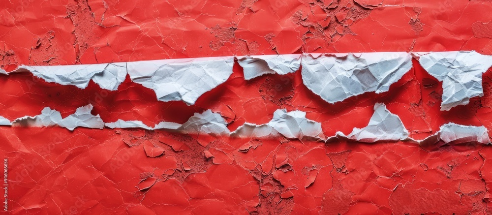 Poster local seo message written on a piece of torn paper with a red background conceptual symbol for local
