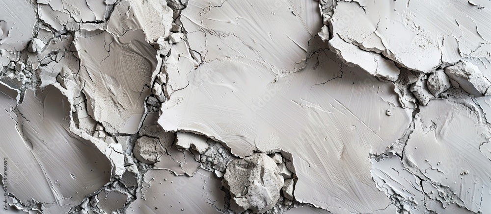 Poster close up background of a decorative plaster surface suitable for product placement. copy space image