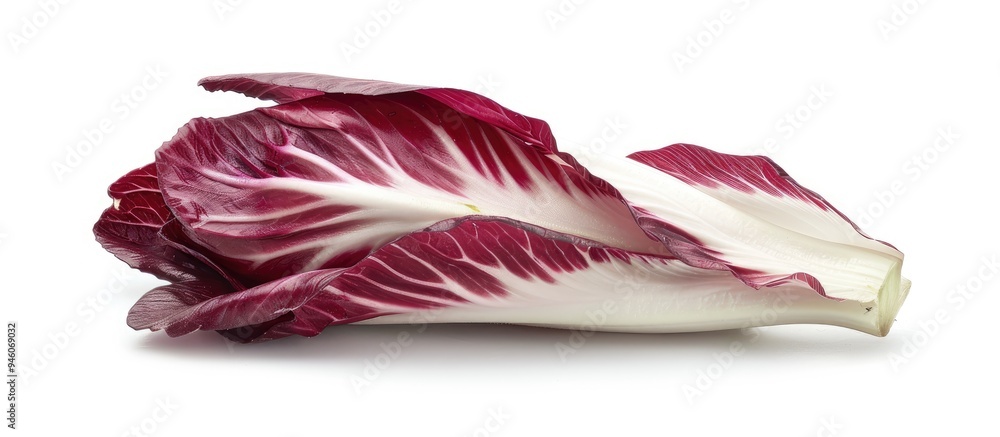 Poster red radicchio endive isolated on a white background this includes a clipping path and copy space
