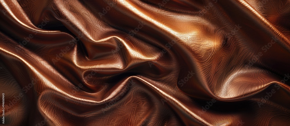 Poster leather with a textured fabric background. copy space image. place for adding text and design