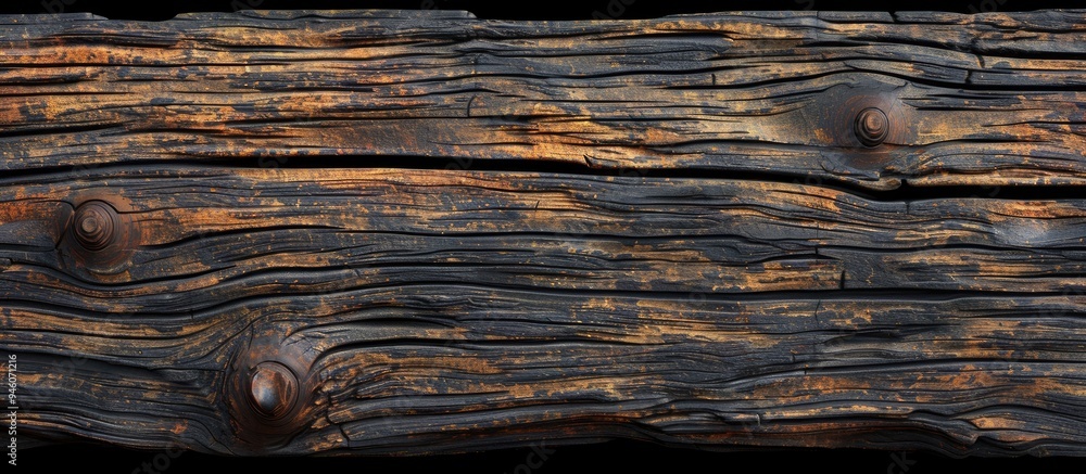Aufkleber old wooden plank texture for decorative background wallpaper for design purposes. copy space image. 