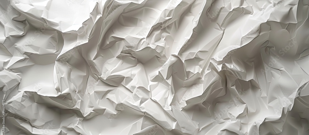 Poster crumpled paper background texture. copy space image. place for adding text and design