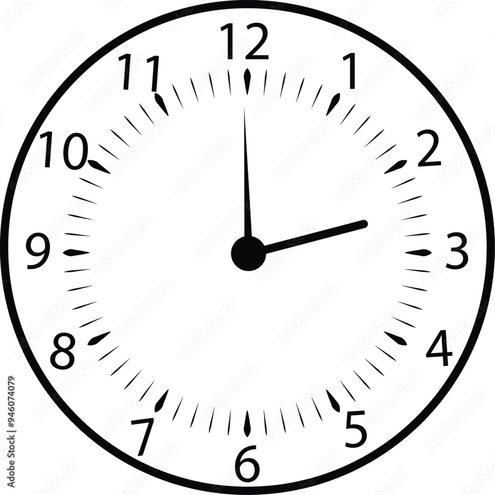 Poster digital clock icon vector illustration..time and clock icons.
