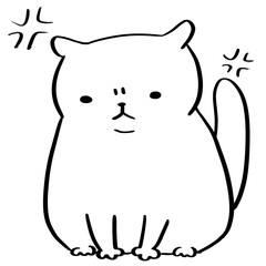 Angry cat
