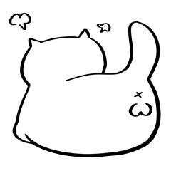 Angry cat