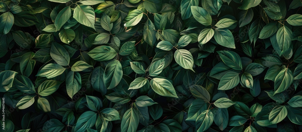 Poster leafy background. copy space image. place for adding text and design