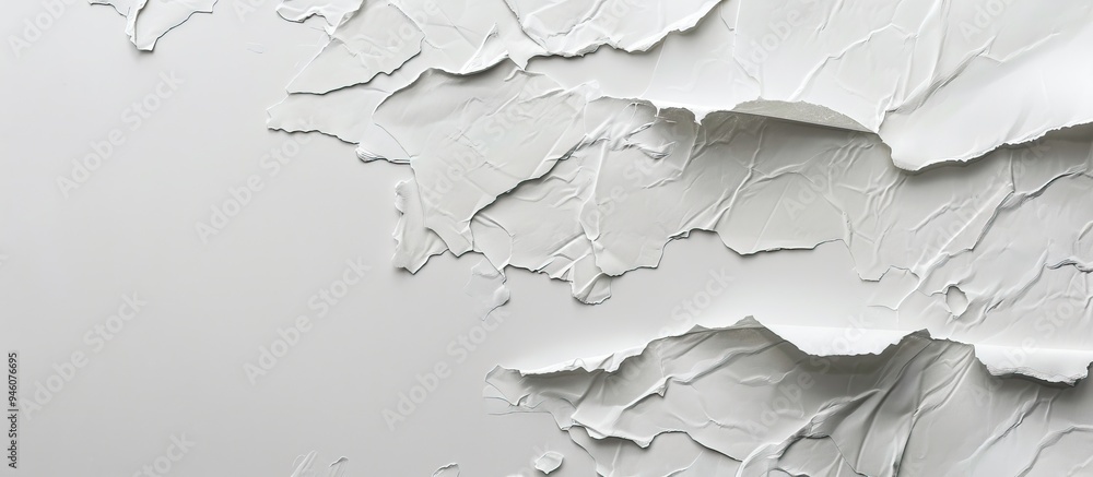 Poster paper texture on a white background. copy space image. place for adding text and design