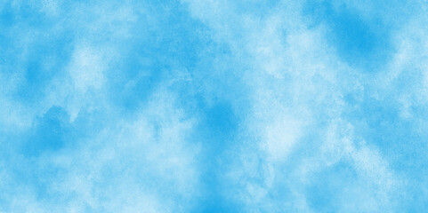 Sky pattern with watercolor splashes, cloudy grunge effect,Chaotic light watercolor background paper texture,Sunny sky blue light watercolor aquarelle painting brush effect.sky background with white,