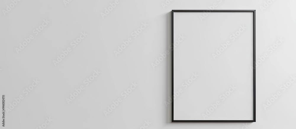 Poster isolated photo frame picture frame white backdrop. copy space image. place for adding text and desig