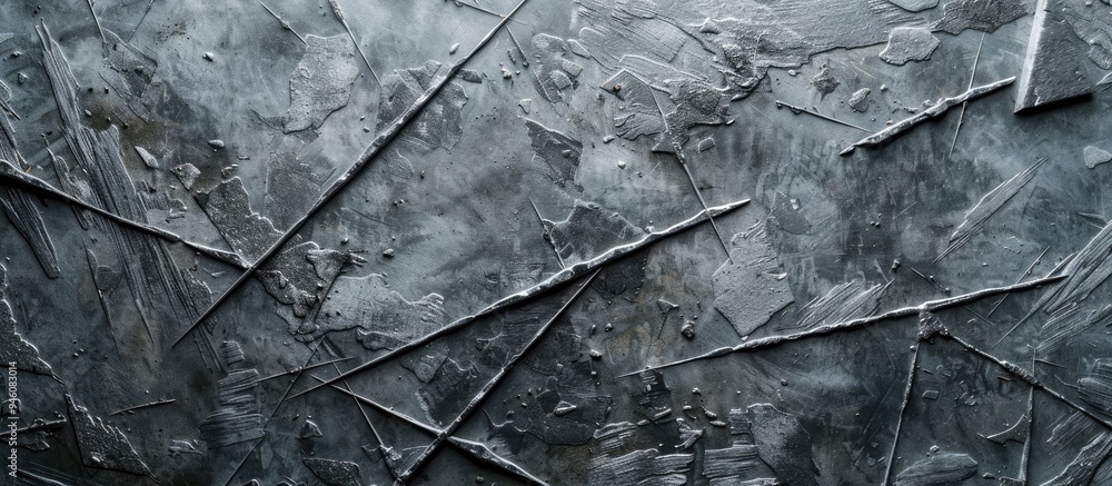 Poster close up of a textured pattern featuring concrete cement lines abstract gray backdrop. copy space im