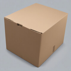 closed brown cardboard box