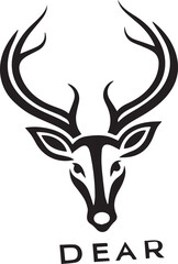 deer head silhouette vector