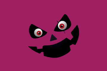 Halloween Night with Jack-o'-Lantern Man. vector design