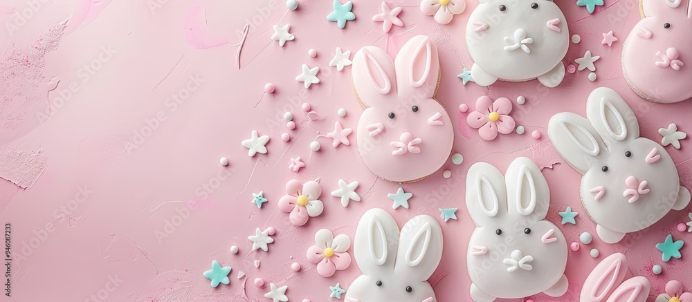 Poster devil s easter eggs. copy space image. place for adding text and design