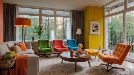 Fototapeta premium living room interior