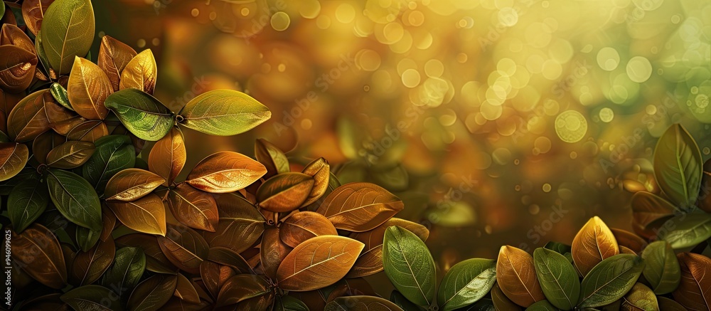 Poster background image featuring the surface of leaves. copy space image. place for adding text and design