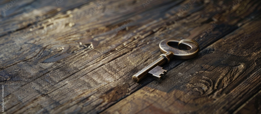 Aufkleber business workplace with what is the key to success concept on wooden surface. copy space image. plac