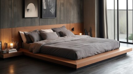Modern Bedroom Interior Design with Platform Bed
