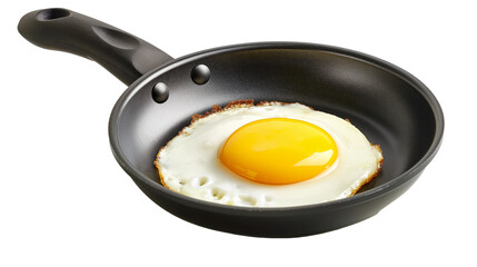 Egg fried in a frying pan