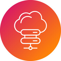 Cloud Storage Vector Icon