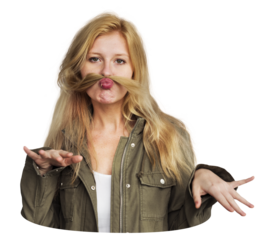 Woman png element, transparent background