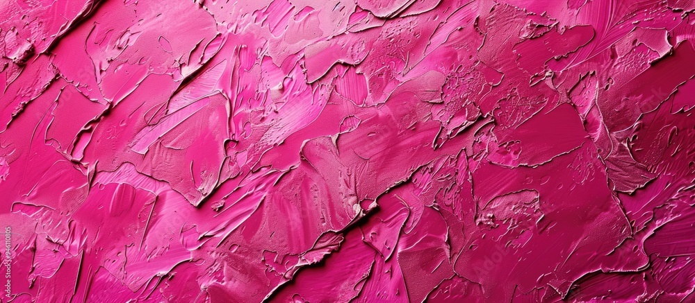 Poster vibrant bold pink textured surface. copy space image. place for adding text and design