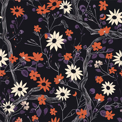 Obraz premium Floral Vine Pattern