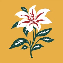 Bold Lily Illustration