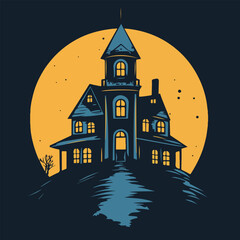 Haunted House Silhouette