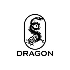 Chinese Dragon Logo Gesign Template