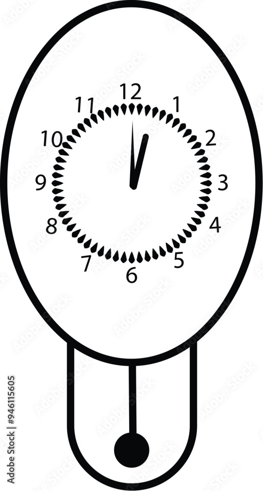 Poster digital clock icon vector illustration..time and clock icons.