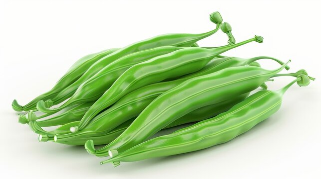 Guar gum, 3D illustration, realistic, isolated on white background