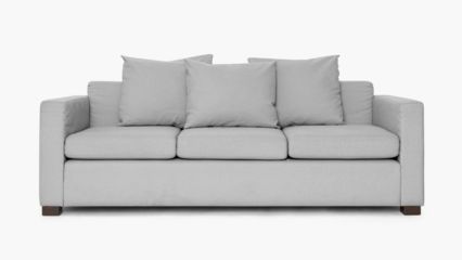 Modern sofa png mockup living room furniture