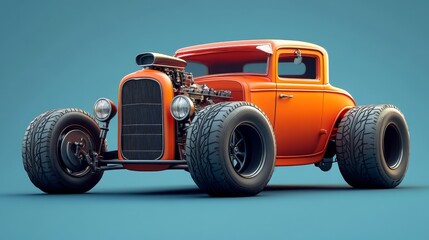 Orange Hot Rod.