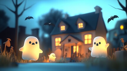 Glowing Aura of a Haunted House